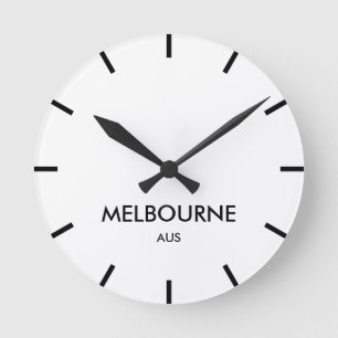 Melbourne Australia minimalistische tijdzone Ronde Klok