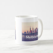 Melbourne Australia Pastel Travel Design Koffiemok (Voorkant rechts)