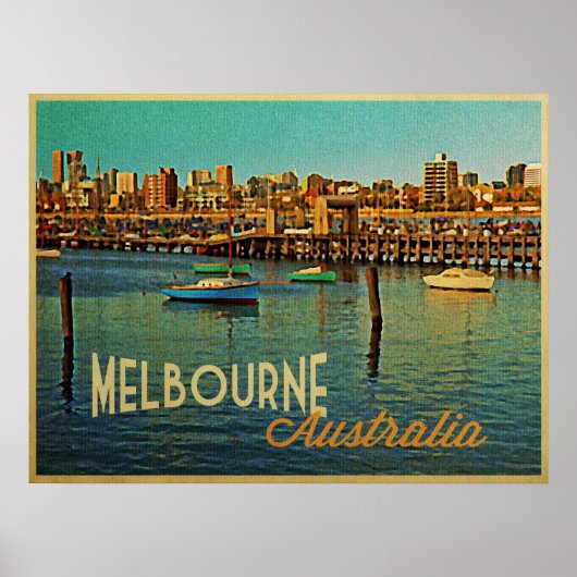 Melbourne Australia Poster (Voorkant)