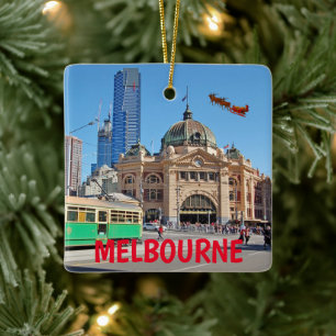 Melbourne Australia Schilderachtig kerstversiering Keramisch Ornament