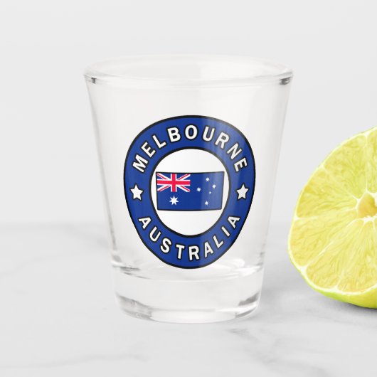 Melbourne Australia Shot Glas (Voorkant)