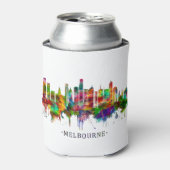 Melbourne Australia Skyline Blikjeskoeler (Blikje Voorkant)