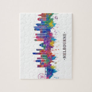 Melbourne Australia Skyline Legpuzzel