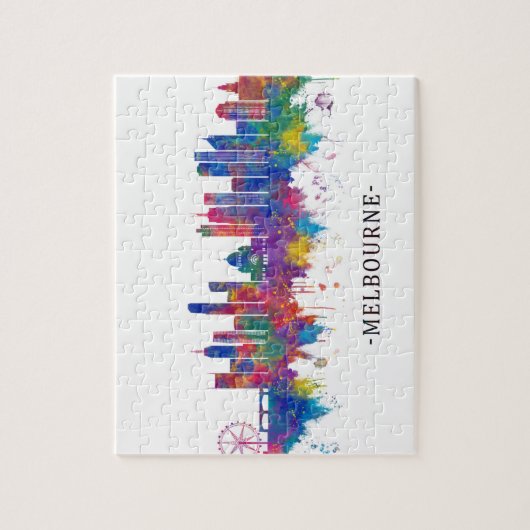 Melbourne Australia Skyline Legpuzzel (Verticaal)