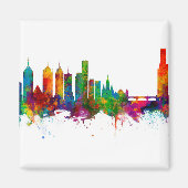 Melbourne Australia Skyline Magneet (Voorkant)