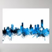 Melbourne Australia Skyline Poster (Voorkant)