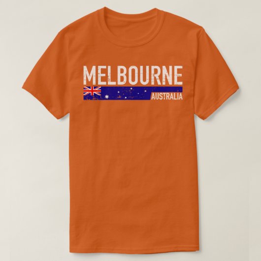 Melbourne Australia T-shirt (Design voorkant)