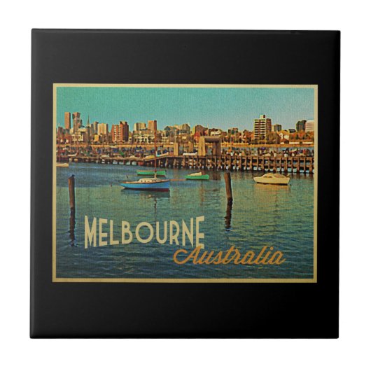 Melbourne Australia Tegeltje (Voorkant)