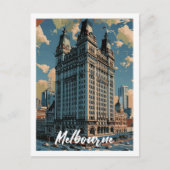 Melbourne Australia Vintage Beroemde reisplaats Briefkaart (Voorkant)