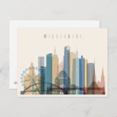 Melbourne, Australië | City Skyline Briefkaart (Voorkant / Achterkant)
