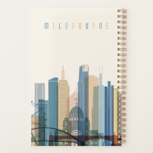 Melbourne, Australië | City Skyline Planner (Achterkant)