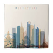 Melbourne, Australië | City Skyline Tegeltje (Voorkant)
