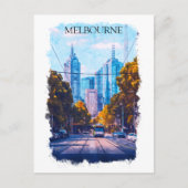 Melbourne Australië City Uitzicht Reizen Briefkaart (Voorkant)