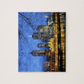 Melbourne, Australië. Een nachtelijk uitzicht van Legpuzzel (Verticaal)