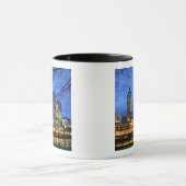 Melbourne, Australië. Een nachtelijk uitzicht van  Mok (Midden)