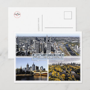 Melbourne - Australië - Mozaïek - Briefkaart