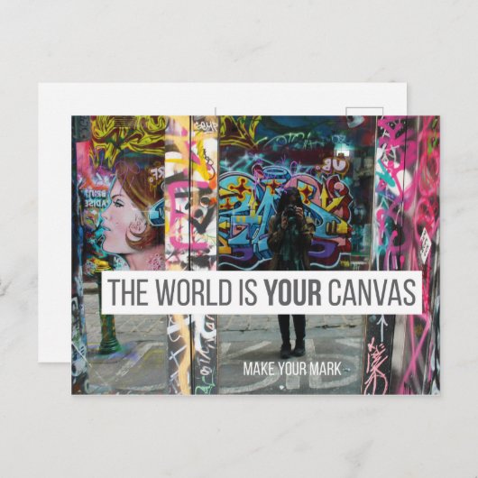 Melbourne (Australië) Quote Briefkaart - Graffiti (Voorkant / Achterkant)