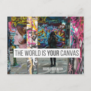 Melbourne (Australië) Quote Briefkaart - Graffiti