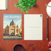 Melbourne Australië Reizen Kunst Vintage Briefkaart