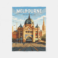Melbourne Australië Reizen Kunst Vintage