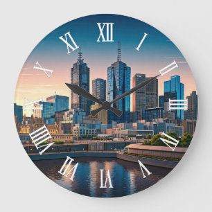 Melbourne Australië Skyline Reizen Grote Klok