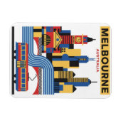 Melbourne Australië Skyline Reizen Magneet (Horizontaal)