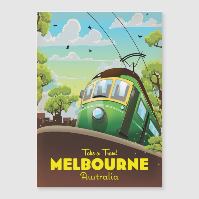 Melbourne Australië Tram  (Voorkant)
