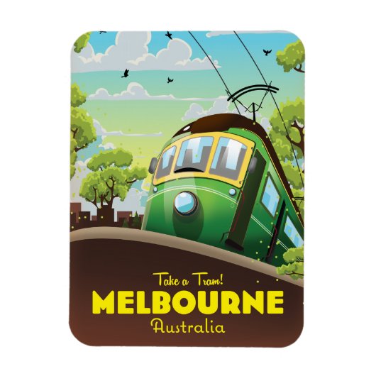 Melbourne Australië Tram Magneet (Verticaal)
