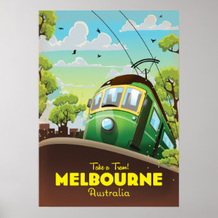 Melbourne Australië Tram  Poster