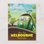 Melbourne Australië Tram Uitnodiging Briefkaart (Voorkant)