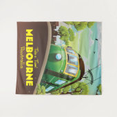 Melbourne Australië Tram Wandkleed (Voorkant (horizontaal))