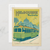 Melbourne, Australië - Trolley Briefkaart (Voorkant / Achterkant)