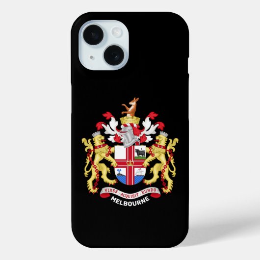 Melbourne, Australië - wapenschild Case-Mate iPhone Case (Achterkant)