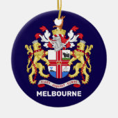 Melbourne, Australië - wapenschild Keramisch Ornament (Voorkant)