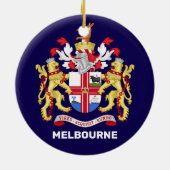 Melbourne, Australië - wapenschild Keramisch Ornament (Achterkant)