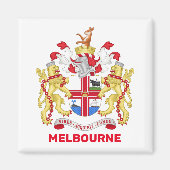Melbourne, Australië - wapenschild Magneet (Voorkant)