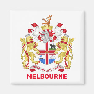 Melbourne, Australië - wapenschild Magneet