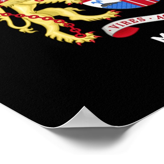 Melbourne, Australië - wapenschild Poster (Hoek)