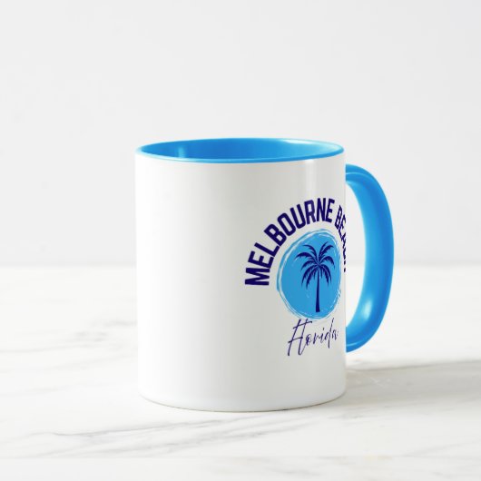 Melbourne Beach Florida Coffee Mug Mok (Voorkant rechts)