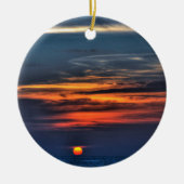 Melbourne Beach Florida Sunrise Ceramic Ornament (Voorkant)