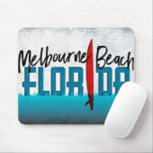 Melbourne Beach Florida Surfboard Surfing Muismat (Met muis)