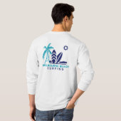 Melbourne Beach Florida Surfen T-shirt (Achterkant volledig)