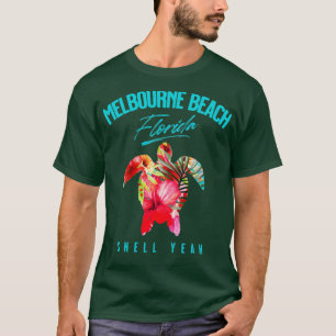 Melbourne Beach Florida Tropische Hibiscus Bloemen T-shirt