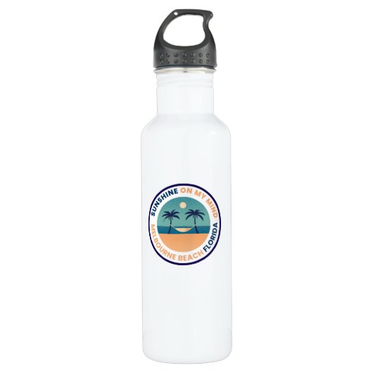 Melbourne Beach Florida Water Bottle Waterfles (Voorkant)