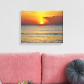 Melbourne Beach Sunrise Ingewikkeld Canvas Afdruk (Insitu (Woonkamer))