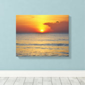 Melbourne Beach Sunrise Ingewikkeld Canvas Afdruk (Insitu (Houten vloer))