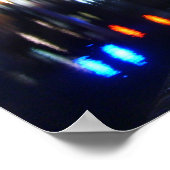 Melbourne bij nacht poster (Hoek)