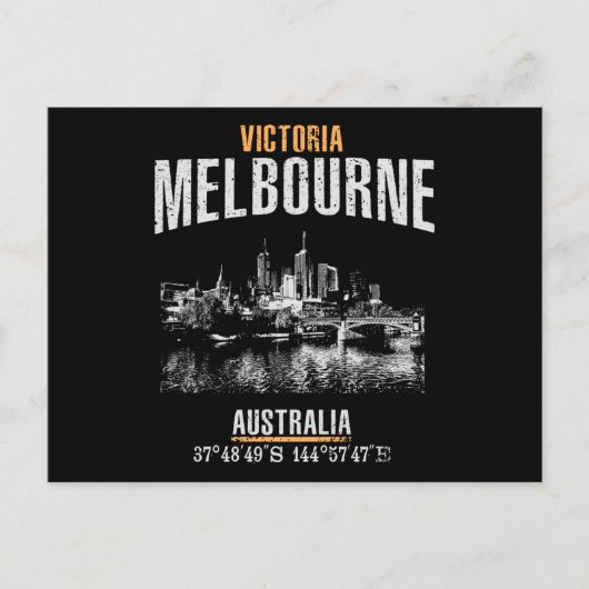 Melbourne Briefkaart (Voorkant)