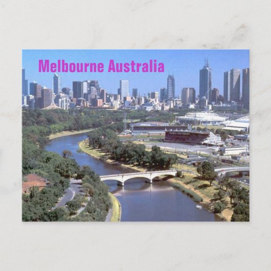Melbourne briefkaart (Voorkant)