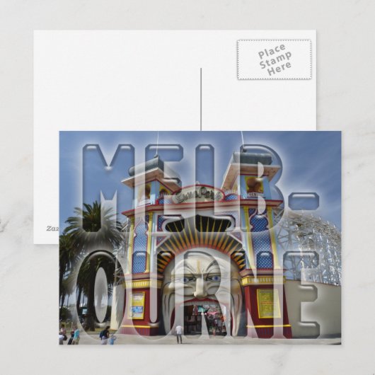 Melbourne Briefkaart (Voorkant / Achterkant)